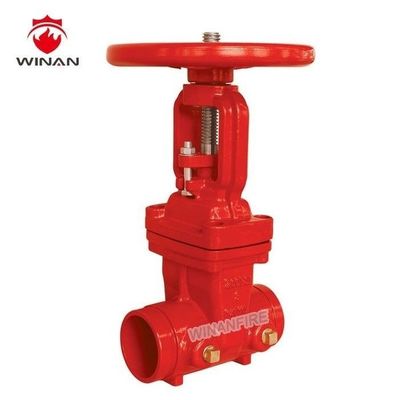 12 Inch 1.6MPa Double Flanged Fire Fighting Valves Ductile Iron Material